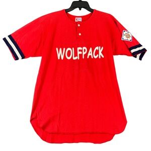 Eagle USA Wolfpack‎ Jersey Mens Large Red FastTrack Amoco 30 AAU USA Vintage